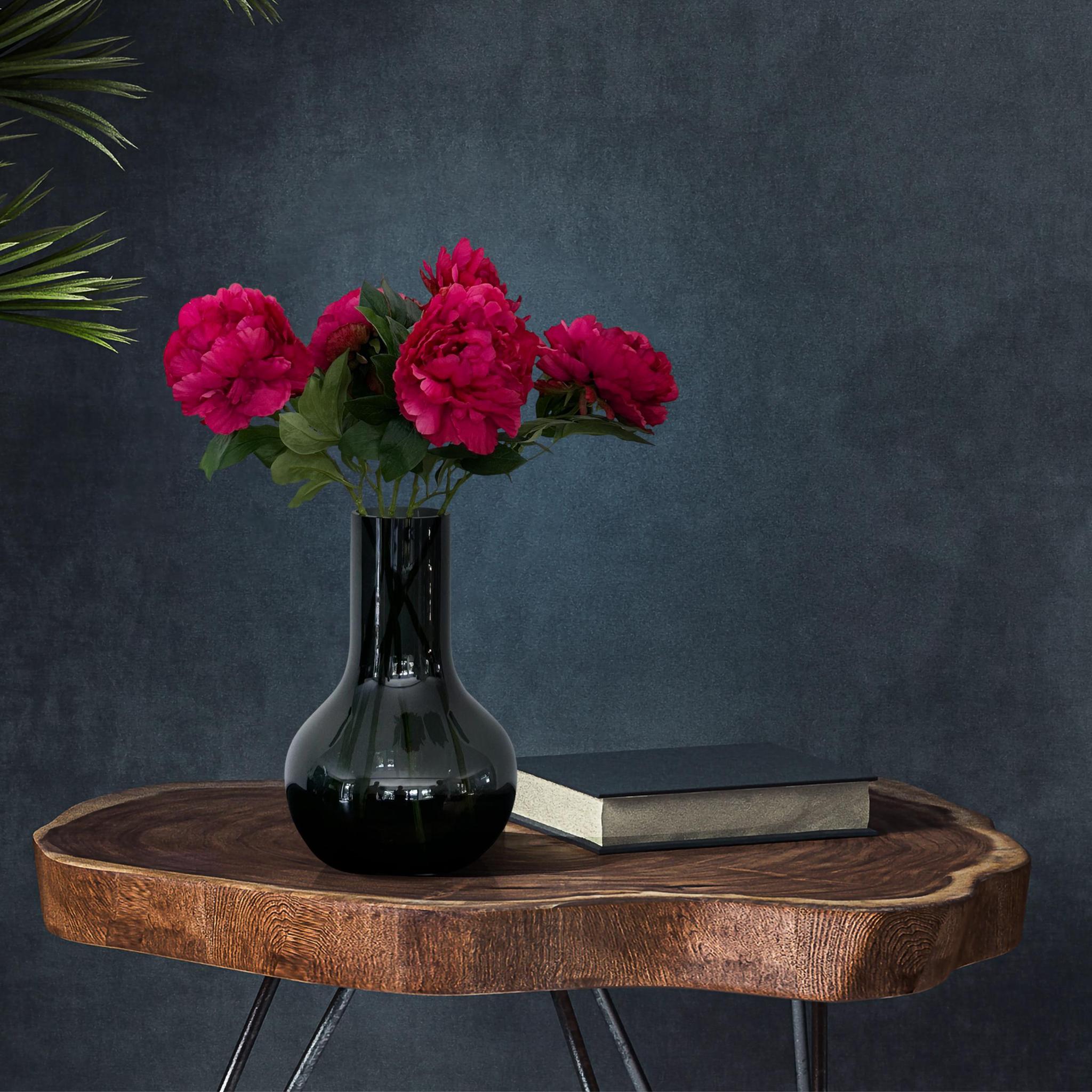 Kunstbloemen Solo - x 5 - 65cm - Peonies - Dark Pink