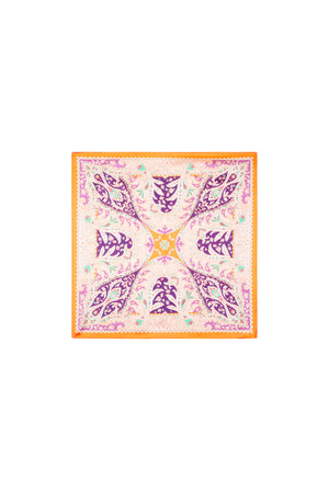 Elegant Summer Scarf in Orange and Light Pink