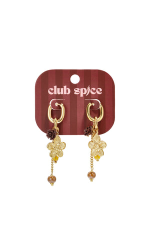 Stainless Steel Beads Earrings Flower Casual Daily Romantic Series Women's jewelry