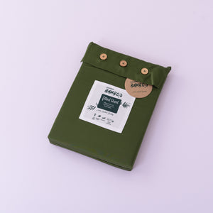 Beddengoedset 1-Persoons Xl - Deep Moss