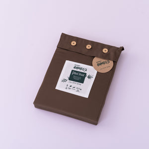 Beddengoedset 1-Persoons Xl - Coffee Brown