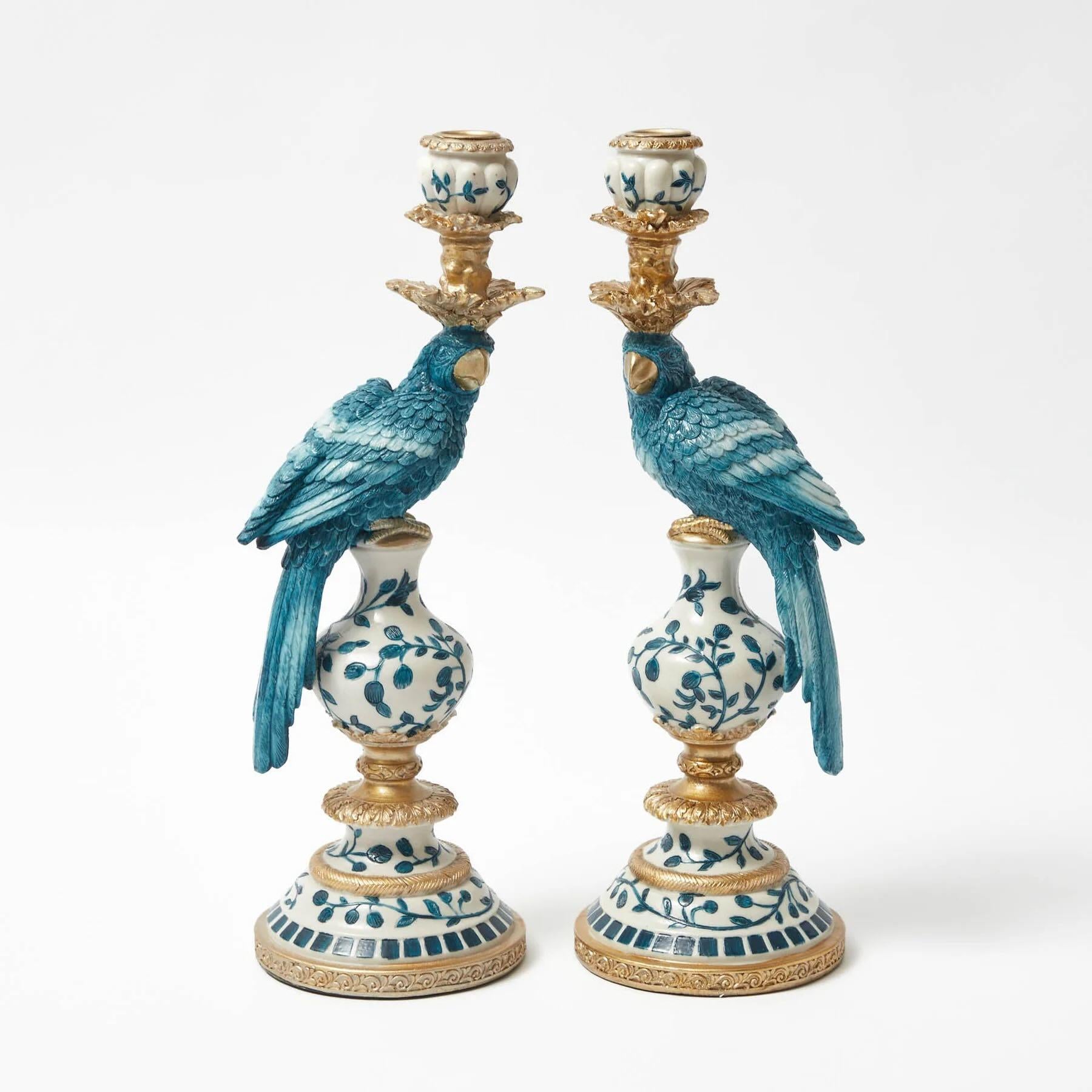 Kandelaar - Dutch Blue Parrot ↑ 40 cm - Links