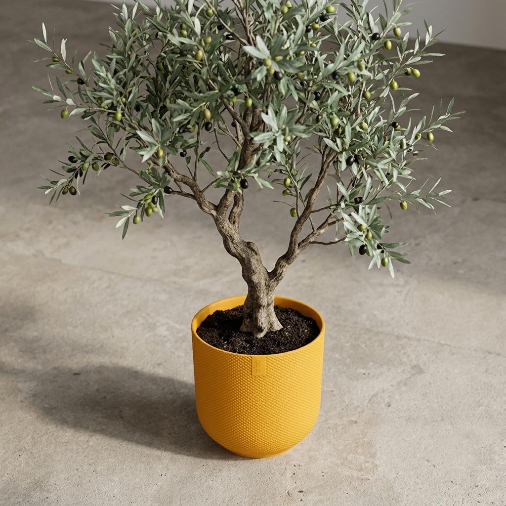 Pot Elho Jazz Round Amber Yellow - D14