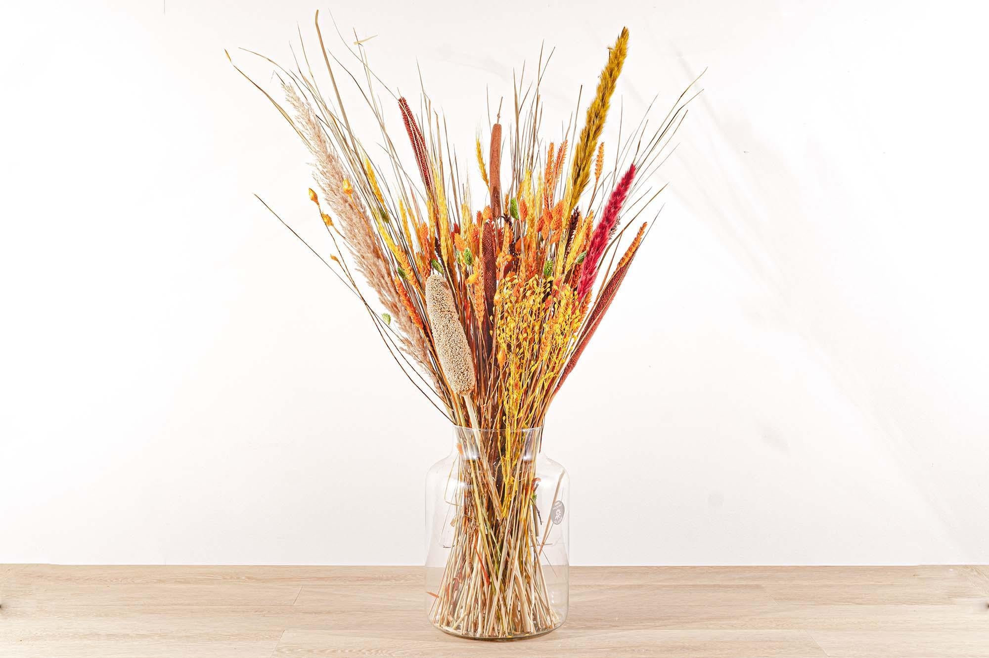 Dried flower bouquet - Orange XL - Dry bouquet - 70 cm