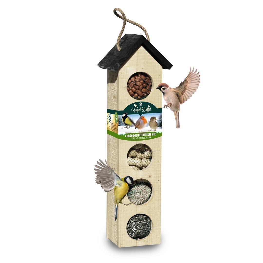 Bird Buffet | Big Chalet feeder birdhouse including 500 grams of food