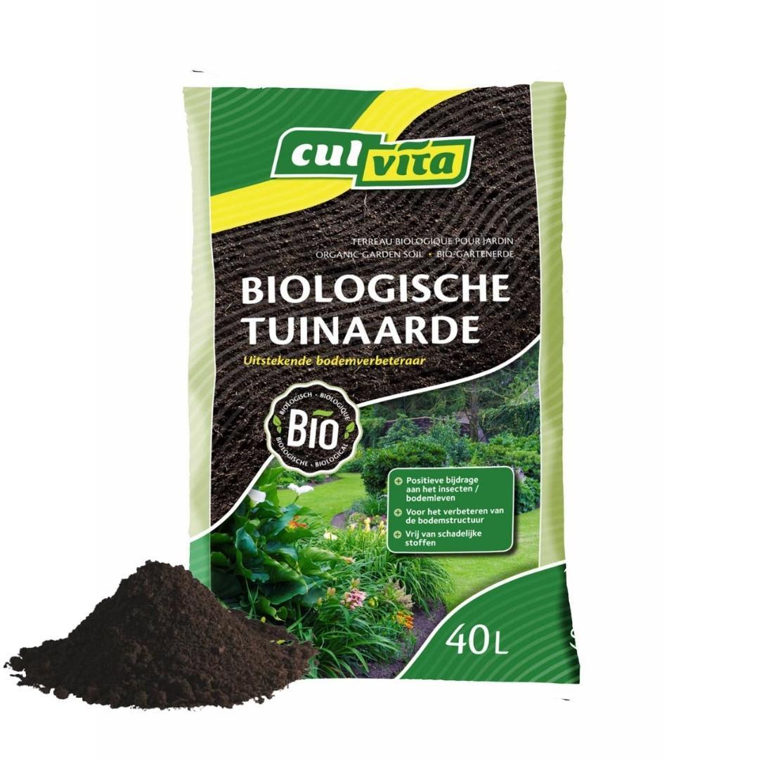 Culvita – Bio-Gartenerde 40 Liter – Bio-Bodenverbesserer – Stimuliert das Bodenleben