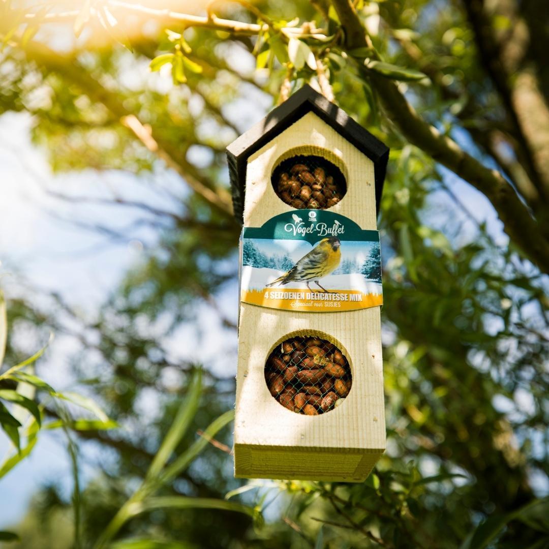 Bird Buffet | Chalet feeder birdhouse | 500 grams - Nuthatches