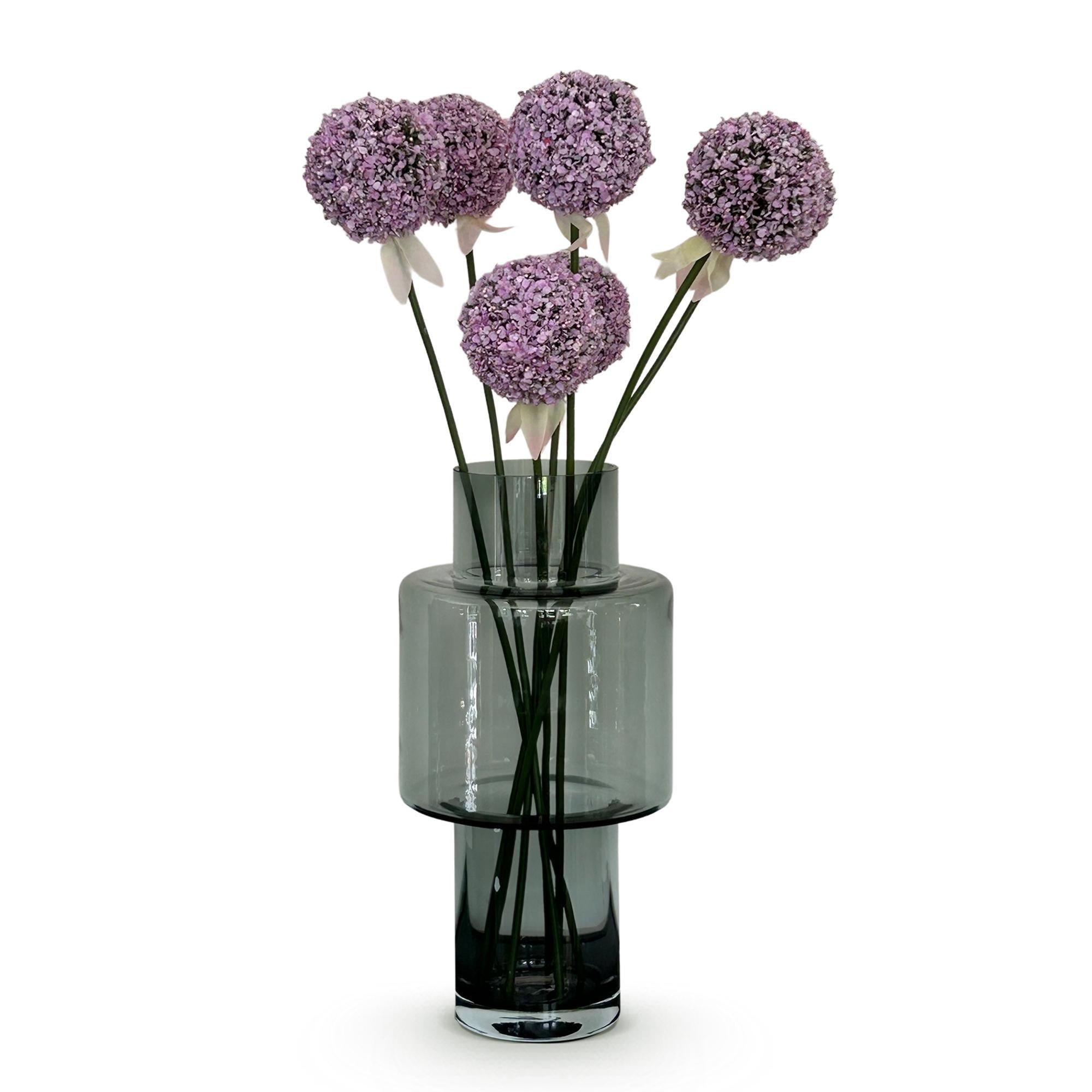 Artificial flowers Solo - x 7 - 70 cm - Allium Flower - Purple