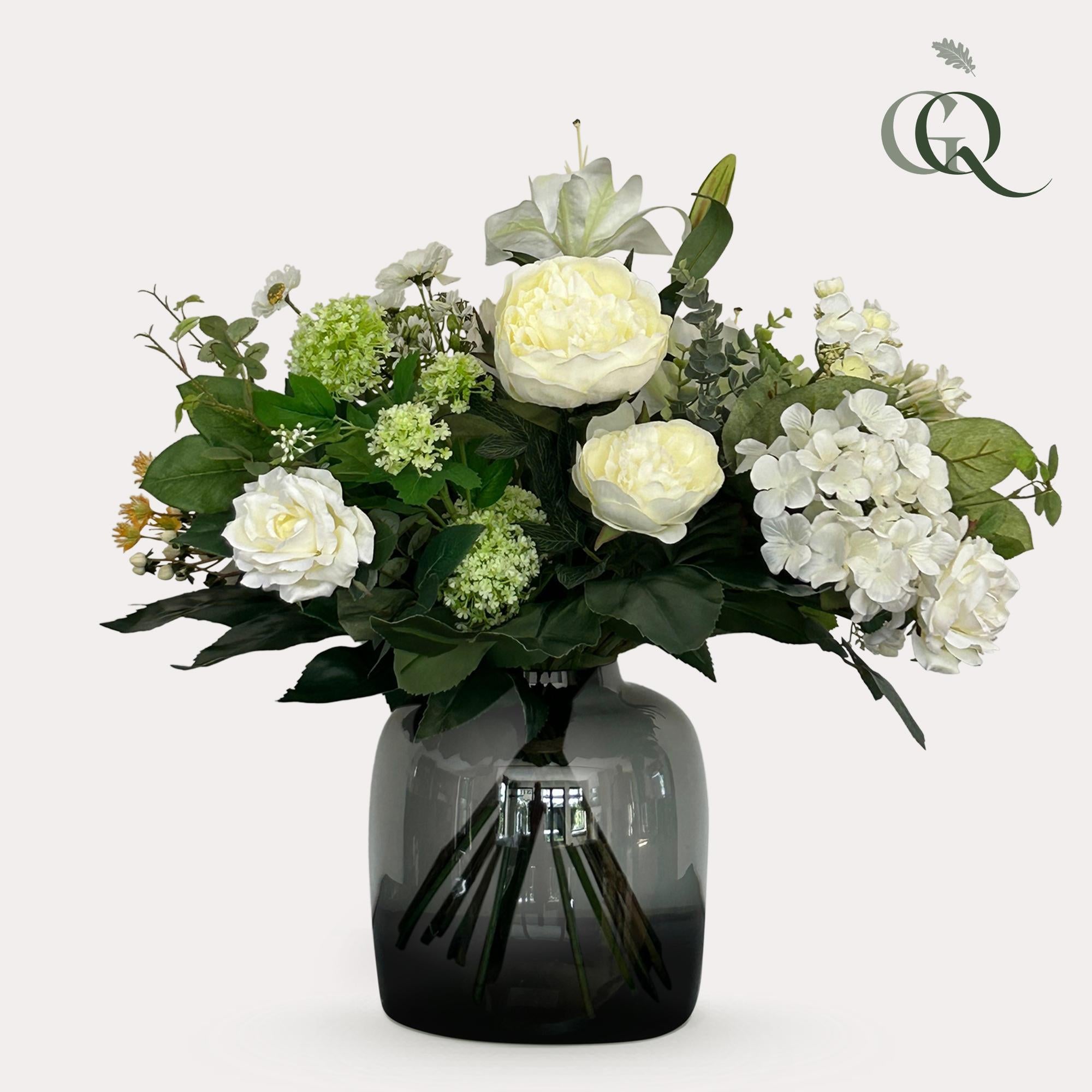 Artificial flowers - Bouquet M - White Dream - 60 cm